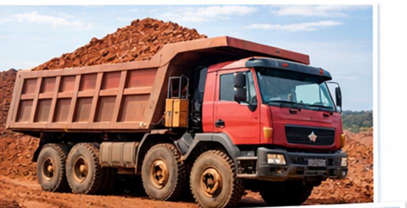 Camion S3G chargé de bauxite